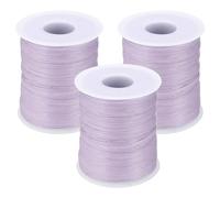 sourcing map 3 Pcs Purple Raffia Yarn, 120m Natural Paper Rope String 6mm Wide Raffia Ribbon for Gift Wrapping Crocheting Knitting DIY Crafts