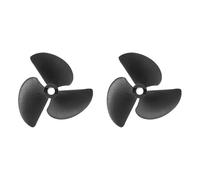 sourcing map 3 Pcs RC Boat Propeller, 3 Blades Propellers 4.8mm Hole Dia 55mm OD 40mm Pitch CW Clockwise Rotating Drill Propeller for RC Boat, DIY Ship Model, Black