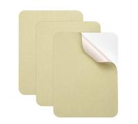 sourcing map 3 Pcs Repair Patches 20.5 x 28cm/8.1 x 11 Inch Self Adhesive Linen Repair Patches, Waterproof Repair Patches for Down Jacket, Tent, Sleeping Bag, Car Seats (Light Beige)