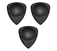 sourcing map 3 Pcs Rosewood Wood Guitar Pick, 3.0mm Ultra Heavy Gauge Wood Groove Shape Guitar Picks for Electric, Acoustic, Bass Guitars, Purple Red