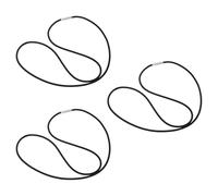 sourcing map 3 Pcs Rubber Bands, Fits 13-30 Gallon Trash Can Large Rubber Bands for Trash Cans Garbage Can Rubber Bands Multifunction Bands, 27 Inch, Black