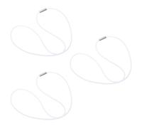 sourcing map 3 Pcs Rubber Bands, Fits 13-30 Gallon Trash Can Large Rubber Bands for Trash Cans Garbage Can Rubber Bands Multifunction Bands, 27 Inch, White