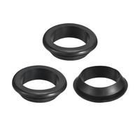 sourcing map 3 Pcs Rubber Grommets, 60mm ID 70mm Drill Hole Double Sided Hollow Firewall Hole Plugs Round Electrical Wiring Gasket, Black