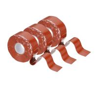 sourcing map 3 Pcs Self Fusing Silicone Tape, 25mm x 3 Meter Waterproof Water Leak Sealing Tape for Plumbing Pipe Hose Repair Handles, Red (0.5mm Thick)