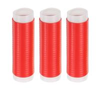sourcing map 3 Pcs Silicone Pan Handle Sleeve, Heat Resistant Potholder Pot Holders Cover Sleeve for Frying Pan Handle Spatulas, Red (S)