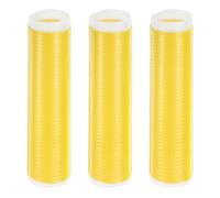 sourcing map 3 Pcs Silicone Pan Handle Sleeve, Heat Resistant Potholder Pot Holders Cover Sleeve for Frying Pan Handle Spatulas, Yellow (L)