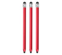 sourcing map 3 Pcs Stylus Pens for Touch Screens, 2 in 1 Capacitive Stylus Universal Tablet Pen Sensitivity Precision, Red