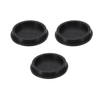 sourcing map 3 Pcs T Shaped Silicone Plug, Dia 105 mm/4.13 Inch Elastic Waterproof Silicone Plug Reusable Bottle Stopper Sealing Round Hole Plug for Pipes Equipment, Black