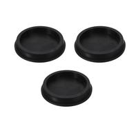 sourcing map 3 Pcs T Shaped Silicone Plug, Dia 110 mm/4.33 Inch Elastic Waterproof Silicone Plug Reusable Bottle Stopper Sealing Round Hole Plug for Pipes Equipment, Black