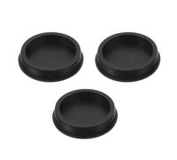 sourcing map 3 Pcs T Shaped Silicone Plug, Dia 70 mm/2.76 Inch Elastic Waterproof Silicone Plug Reusable Bottle Stopper Sealing Round Hole Plug for Pipes Equipment, Black