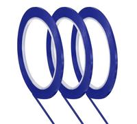 sourcing map 3 Pcs Whiteboard Tapes, 0.1" x 72 Yards Thin Dry Erase Board Grid Tape Pinstripe Chart Lines for Classroom Office DIY Art Crafts, Blue