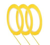 sourcing map 3 Pcs Whiteboard Tapes, 0.1" x 72 Yards Thin Dry Erase Board Grid Tape Pinstripe Chart Lines for Classroom Office DIY Art Crafts, Dark Yellow