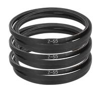 sourcing map 3 Pcs Z-55 Z Type V-belt 1400mm/55.1" Inner Length x 0.39" Width x 0.24" Height, Z-type Closed-Loop Rubber Transmission Belt