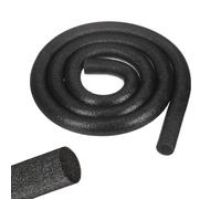sourcing map 3 Roll 6.5 ft Foam Noodles for Crafts, 1 Inch Dia Pearl Cotton Tube Rod for Flower Modeling DIY Arts Supplies Sealing Concrete Gaps Filler, Crack Filling, Doors, Black