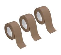 sourcing map 3 Rolls Brown Caulk Sealant Strip Waterproof Self Adhesive 1.4" x 10.5Ft Toilet Caulk Tape, Bathtub Caulk Sealing Strip for Kitchen Countertop, Sink, and Floor Edge Protector