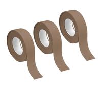 Sourcing Map 3 Rolls Brown PVC Caulk Sealant Strip, Waterproof Self-Adhesive Tape, 0.87" x 10.5Ft, Toilet, Bathtub, Kitchen Countertop, Sink, Floor Edge Protector