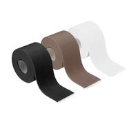 sourcing map 3 Rolls Caulk Tape Waterproof Self-Adhesive, Sealant Caulk Strip for Bathroom Bathtub Toilet Kitchen Countertop Floor Wall Edge Protector, Black, White, Brown, 1.5"x10.5ft