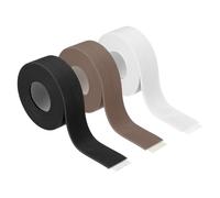 sourcing map 3 Rolls Caulk Tape Waterproof Self-Adhesive, Sealant Caulk Strip for Bathroom Bathtub Toilet Kitchen Countertop Floor Wall Edge Protector, Black, White, Brown, 0.9"x10.5ft