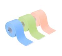 sourcing map 3 Rolls Caulk Tape Waterproof Self-Adhesive, Sealant Caulk Strip for Bathroom Bathtub Toilet Kitchen Countertop Floor Wall Edge Protector, Blue, Green, Pink, 1.5"x10.5ft