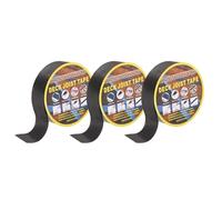 sourcing map 3 Rolls Joist Tape for Decking 2'' x 50' Weather-Resistant Butyl Joist Tape Flashing Joists Tape for Wood Decks and Beams Roof, Black