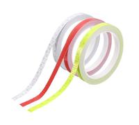 sourcing map 3 Rolls Reflective Tape 0.4" x 315" High Visibility Reflective Adhesive Stickers Outdoor Waterproof for Trailer Trucks Bike Car Motorcycle Helmet Mailbox, Multicolor