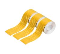 sourcing map 3 Rolls Reflective Tape 1" x 118" High Visibility Reflective Adhesive Stickers Outdoor Waterproof for Trailer Trucks Bike Car Motorcycle Helmet Mailbox, Orange
