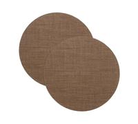 sourcing map 3" Round Lampshade Diffuser, Anti-Glare Lamp Shade Diffuser Fabric Lamp Cover for Desk Table Light Downlight Spotlight, Coffee Color 2pcs