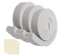 sourcing map 3 Set 3.28ft Foam Seal Strip, 1 Inch Width x 2 Inch Thick Weather Stripping Foam Insulation Tape, EVE Air Conditioner Open Cell Foams Seal Tape for Doors, Windows, Grey