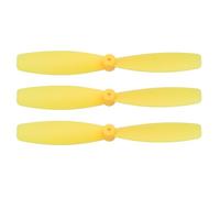 sourcing map 3 Set 55mm/2 Inch Mini Propellers, Special Props Central axis 1MM for RC Aircraft Lightweight Drones Mini Quadcopter Accessories, Yellow