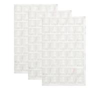 sourcing map 3 Set Cabinet Door Rubber Bumpers, Glass Table Top Bumpers, Self Adhesive Backing Bumpers for Tabletop, Cupboards, Drawer Furniture, Trapezoid