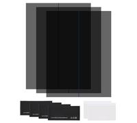 sourcing map 3 Set Polarized Film, 12.9" Adhesive Polarized Sheets Linear Polarizing Filter with Cleaning Kit Scraper for LCD Screen Repair Physics Education, 90 Degree