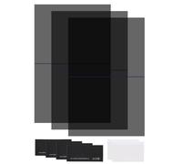 sourcing map 3 Set Polarized Film, 6.1 x 3.9 Inch Adhesive Polarized Sheets Linear Polarizing Filter with Cleaning Kit Scraper for LCD Screen Repair Physics Education, 0 Degree