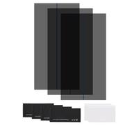 sourcing map 3 Set Polarized Film, 6.5" Adhesive Polarized Sheets Linear Polarizing Filter with Cleaning Kit Scraper for LCD Screen Repair Physics Education, 90 Degree