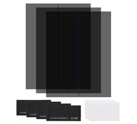 sourcing map 3 Set Polarized Film, 6.5 x 8.6 Inch Adhesive Polarized Sheets Linear Polarizing Filter with Cleaning Kit Scraper for LCD Screen Repair Physics Education, 90 Degree