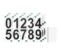 sourcing map 3 Sheets/30 Pcs Mailbox Numbers for Outside, 2 Inch 0-9 Vinyl Self-Adhesive Numbers Stickers Waterproof House Sticker with Scraper for Signs Doors Address, Black