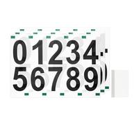 sourcing map 3 Sheets/30 Pcs Mailbox Numbers for Outside, 3 Inch 0-9 Vinyl Self-Adhesive Numbers Stickers Waterproof House Sticker with Scraper for Signs Doors Address, Black