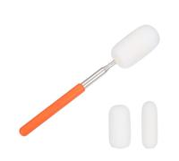 sourcing map 3 Size 27.5" Telescoping Sponge Stick Kit 2cm/3cm/4cm W Retractable Ceramic Clay Sponge Replacement for Pottery Tool Removing Excess Water from Tall and Narrow Pottery, Orange