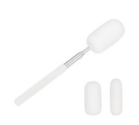 sourcing map 3 Size 27.5" Telescoping Sponge Stick Kit 2cm/3cm/4cm W Retractable Ceramic Clay Sponge Replacement for Pottery Tool Removing Excess Water from Tall and Narrow Pottery, White