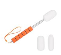 sourcing map 3 Size 42" Telescoping Sponge Stick Kit 2cm/3cm/4cm W Retractable Ceramic Clay Sponge Replacement for Pottery Tool Removing Excess Water from Tall and Narrow Pottery, Orange