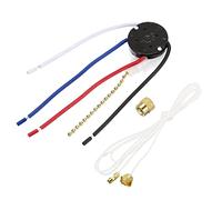 Sourcing Map 3 Speed 4 Wire Pull Chain Switch ZE-208S E89885 Fan Light Replacement Part With Pre-Installed Wires, Golden Chain, 1 Set