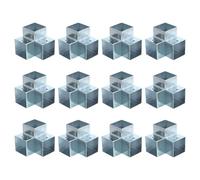 sourcing map 3-Way Gazebo Brackets Kit, Right Angle Corner Bracket Woodworking DIY Post Base Kit for 1.6" x 1.6" Lumber for Outdoor Patio Gazebo Log Cabins (12 Pack)