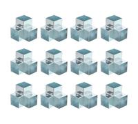 sourcing map 3-Way Gazebo Brackets Kit, Right Angle Corner Bracket Woodworking DIY Post Base Kit for 1.3" x 1.3" Lumber for Outdoor Patio Gazebo Log Cabins (12 Pack)