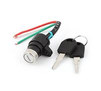 sourcing map 3 Wires Scooter ATV Electric Bikes Ignition Switch Lock with 2 Keys