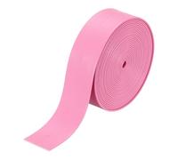 sourcing map 3 Yard 20mm PU Faux Leather Strips, Fold Over Leather Strap Roll Double Sided Faux Supplies for DIY Craft Projects, Pink