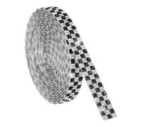 sourcing map 3 Yard Rhinestone Ribbon, 4mm x 4mm Self-Adhesive Crystal Rhinestone Strips, for Clothing DIY Arts Crafts Wedding Party Supplies Black