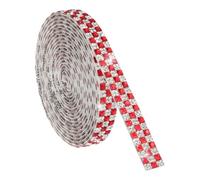 sourcing map 3 Yard Rhinestone Ribbon, 4mm x 4mm Self-Adhesive Crystal Rhinestone Strips, for Clothing DIY Arts Crafts Wedding Party Supplies Red