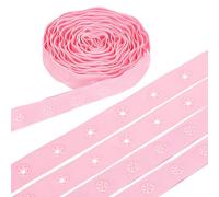 sourcing map 3 Yard Snap Button Tape, Polyester Plastic Snap Button Trim, Sewing Press Stud Ribbon Replacement for DIY Craft Clothes Fabric Sewing, Pink