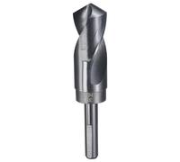 sourcing map 30.5mm Drill Bit 1/2" Reduced Shank 3-Flat 4241 High Speed Steel Nitriding Black 118° for Soft Materials Wood Plastic Iron Copper Aluminum