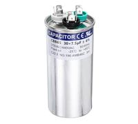sourcing map 30+7.5 MFD CBB65 Run Start Capacitor 30+7.5 uF, 370/440V Round AC Capacitor for AC Motor Run, HVAC, Air Conditioner, Condenser Motors