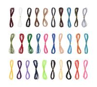 sourcing map 30 Colors Waxed Cord 1mm Waxed Polyester Cord 328 Yard Wax String for Bracelet Making Necklaces Beading Jewelry Making and DIY Crafts